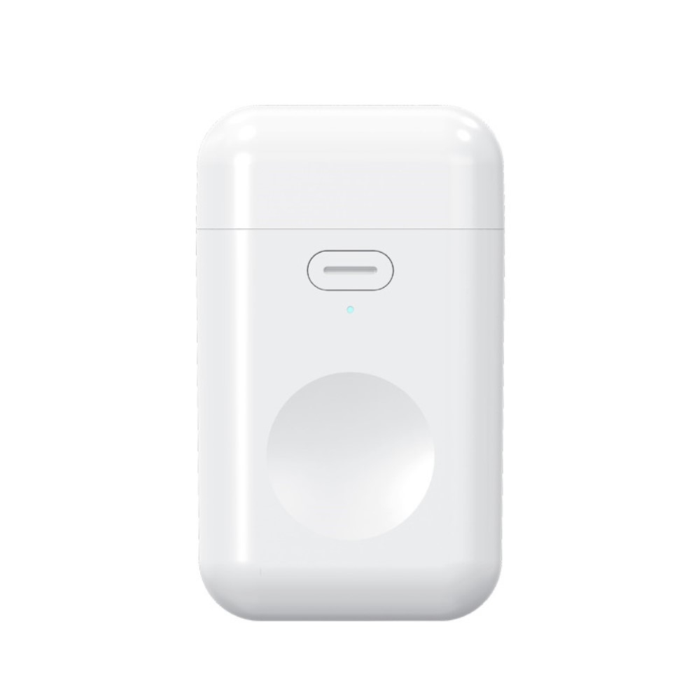 Magnetische Apple Watch Powerbank Qi-Wireless Charger USB Ladegerät (1000mAh) - Weiss