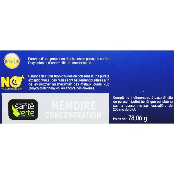 Santé Verte Omega-3 1000mg DHA 60 cápsulas