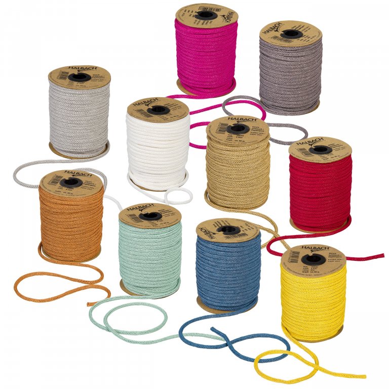 Deko Schlauch aus Papiergarn gestrickt, hohl