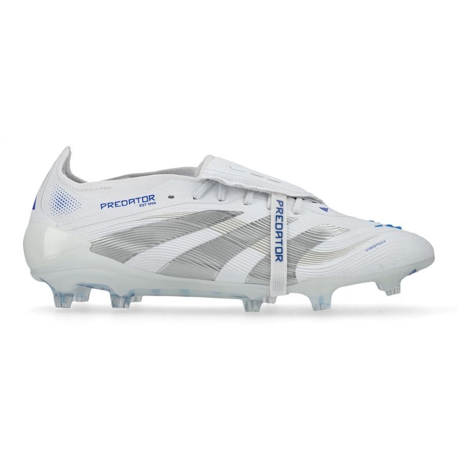 adidas Predator Elite Fold-over Tongue FG Polar Victory - Blanc/Argenté/Bleu