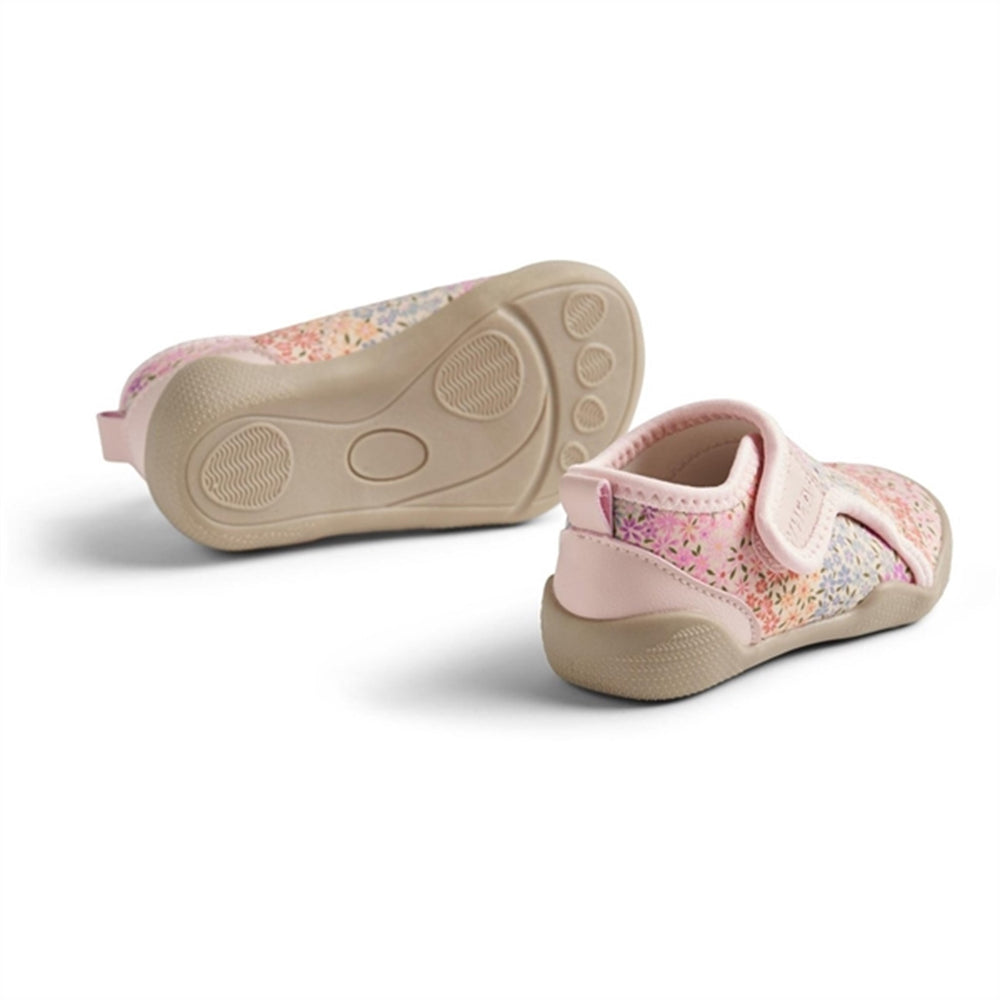 Badesko Shawn Rainbow Flowers - Wheat||Wheat Footwear → Luksusbaby.dk