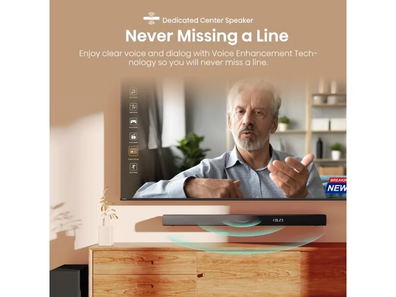Hisense HS3100 - Lydbarsystem - til TV - 3.1.kanal - trådløs - Bluetooth