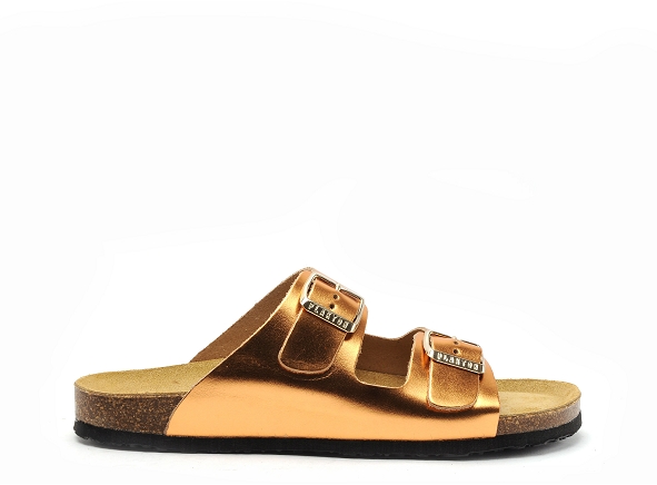 Plakton mules et sabots plats femme beta 180010 orange