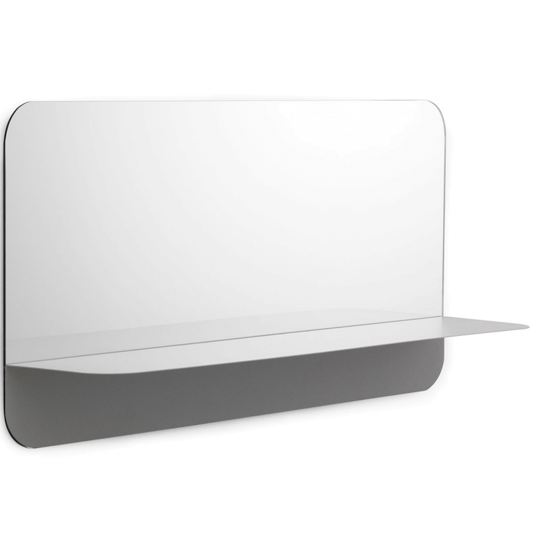 Normann Copenhagen Horizon Horizontal spiegel met plankje grijs