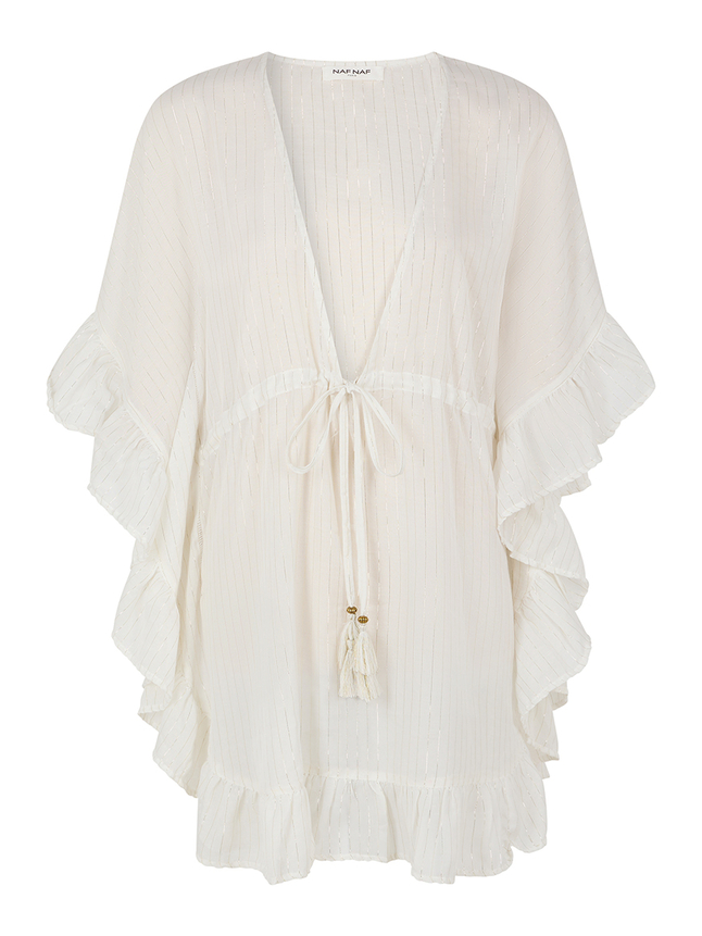 Poncho de plage lurex