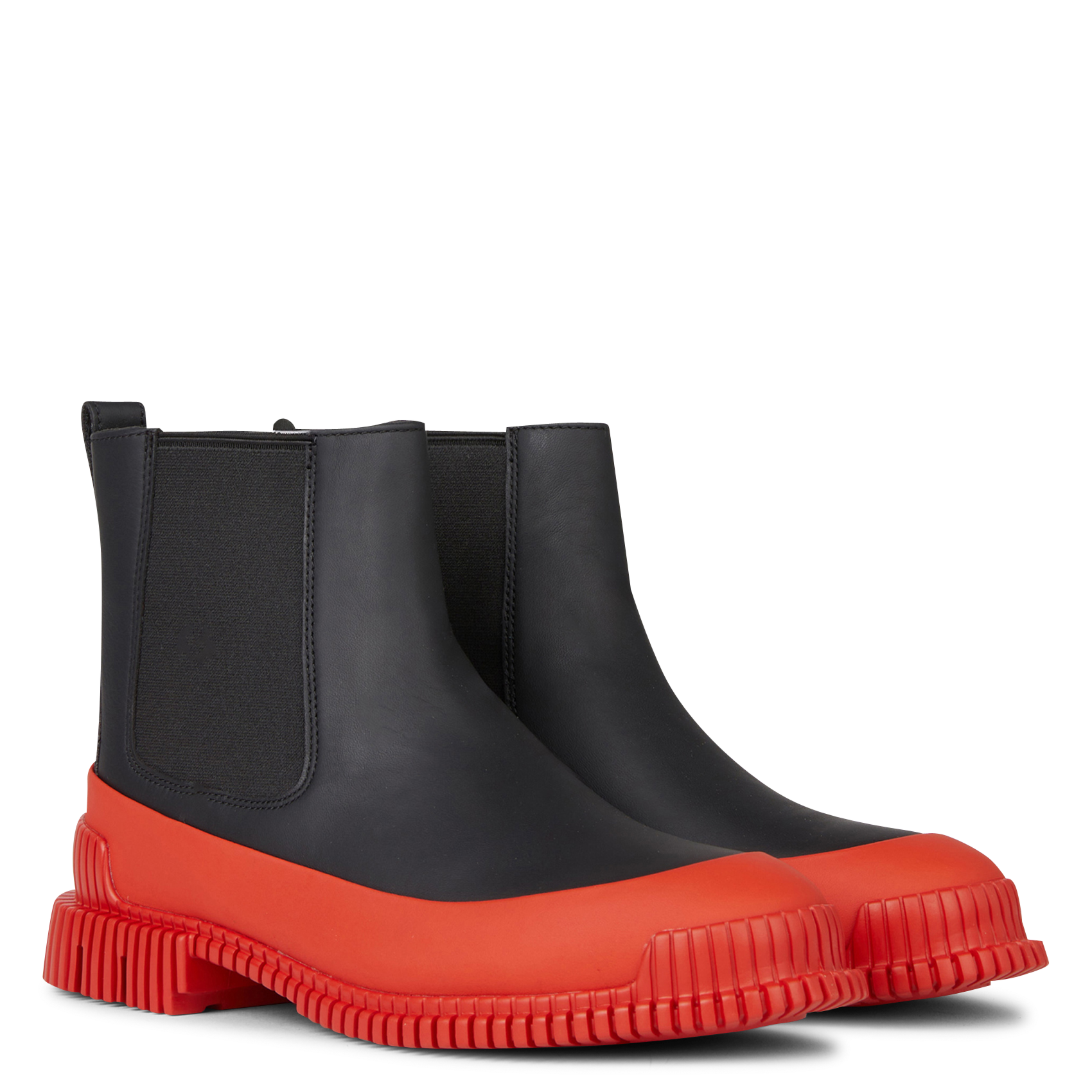 PIX - Bottines en cuir mélangé | Multicolore