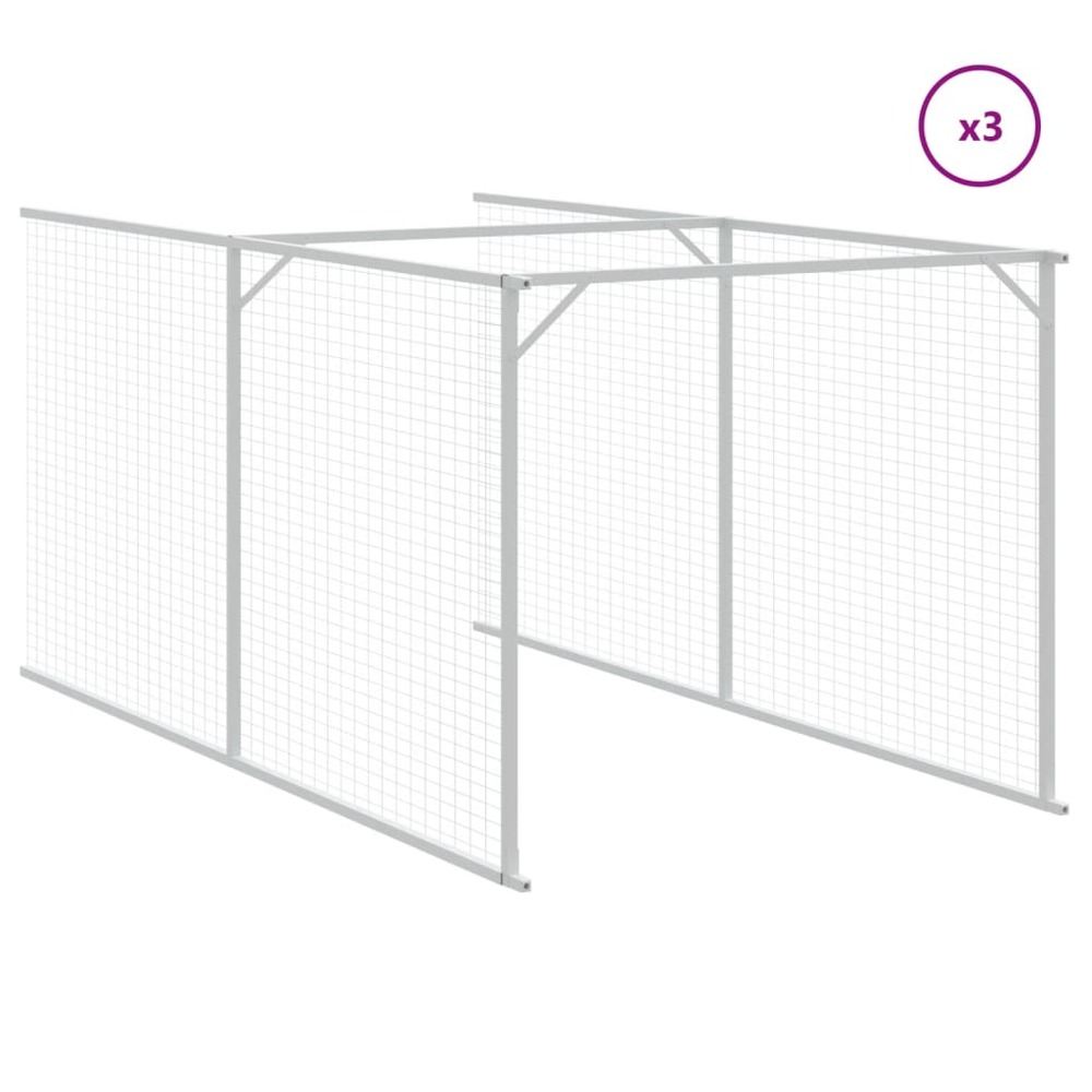 Niche pour chien avec toit anthracite 117x813x123 cm