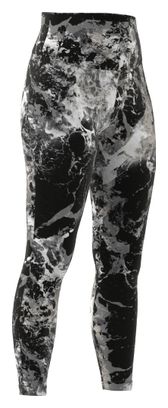 Collant 3/4 adidas running Yoga Essentials Print Noir Gris Femme