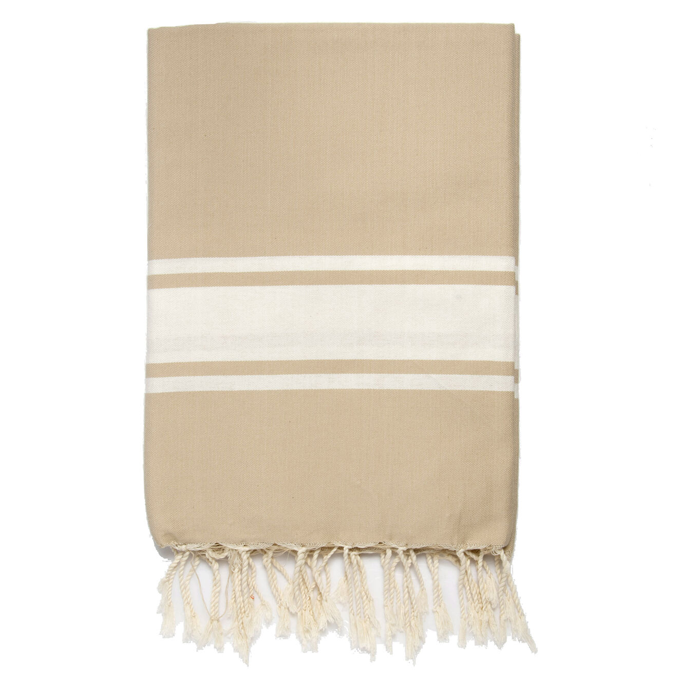 Febronie Nappe 100% Coton 200 g/m² Saint-Tropez beige/blanc