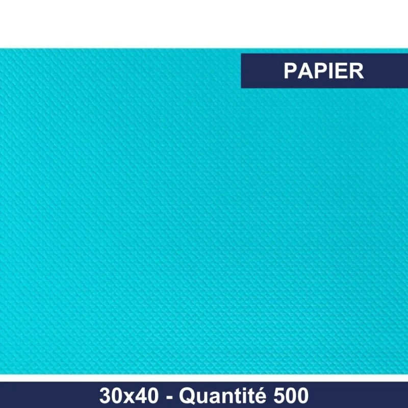 CGMP - Set de table papier - Turquoise - 30x40 - x500
