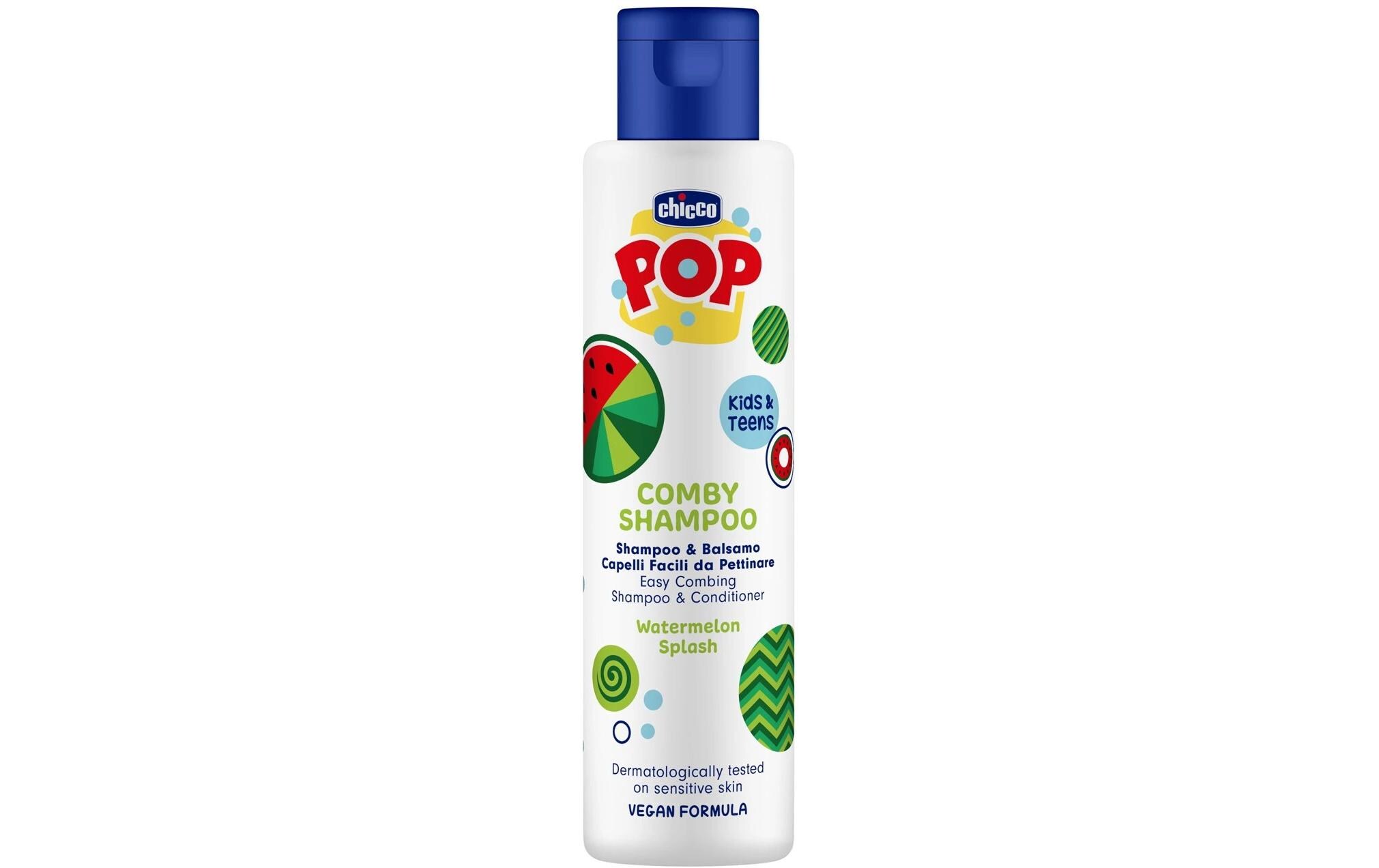 Comby Shampoo + Conditioner Wassermelone 250 mlSanftes 2-in-1 Shampoo und Conditioner für Kinder und Erwachsene, ideal für die tägliche Reinigung und Pflege