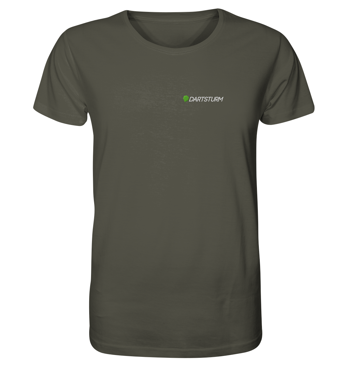 DartSturm - Logo Weiß Herren Shirt (Stick)