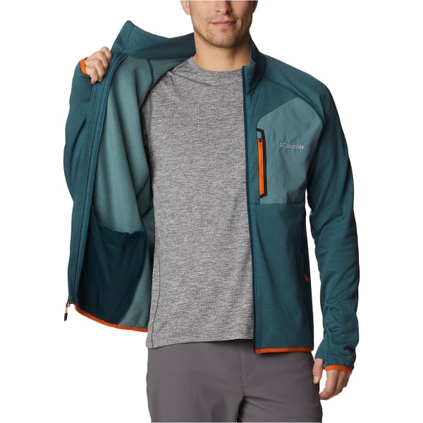 Veste polaire randonnée COLUMBIA TRIPLE CANYON FULL ZIP NIGHT WAVE/METAL/BRIGHT ORANGE