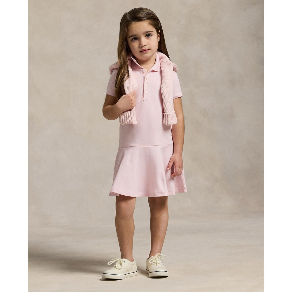 Køb Polo Ralph Lauren Hint Of Pink W/ White Day Kjole