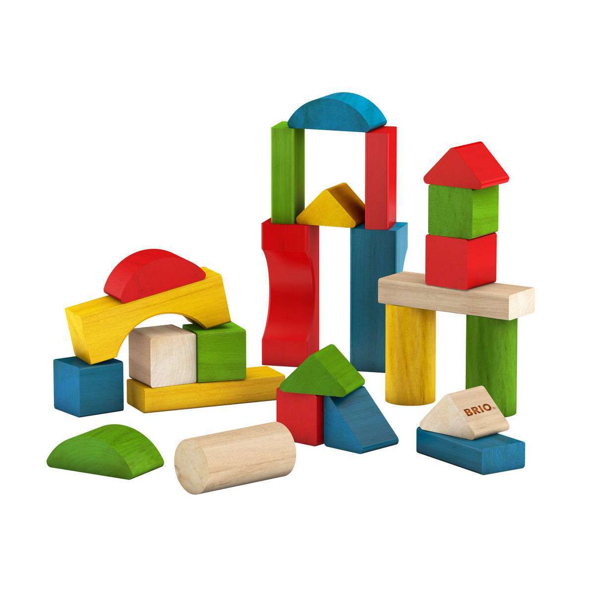 BRIO Spiel Bunte Holzbausteine 25Teile
