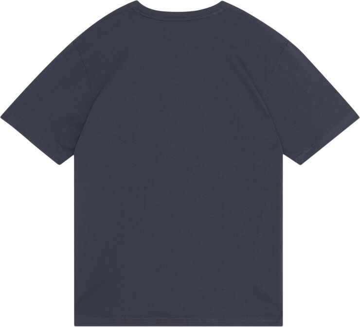 Wood Wood WWAce AA Chest Print Tshirt Dark navy