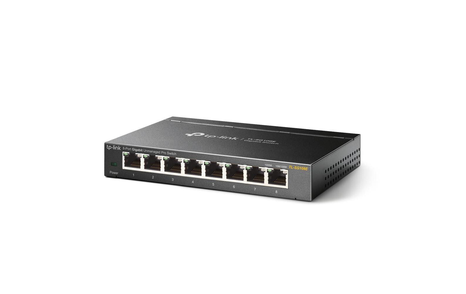 Switch Omada Easy Smart 8 x 1G Ports TL-SG108E 8 Port8-Port Gigabit Smart Switch