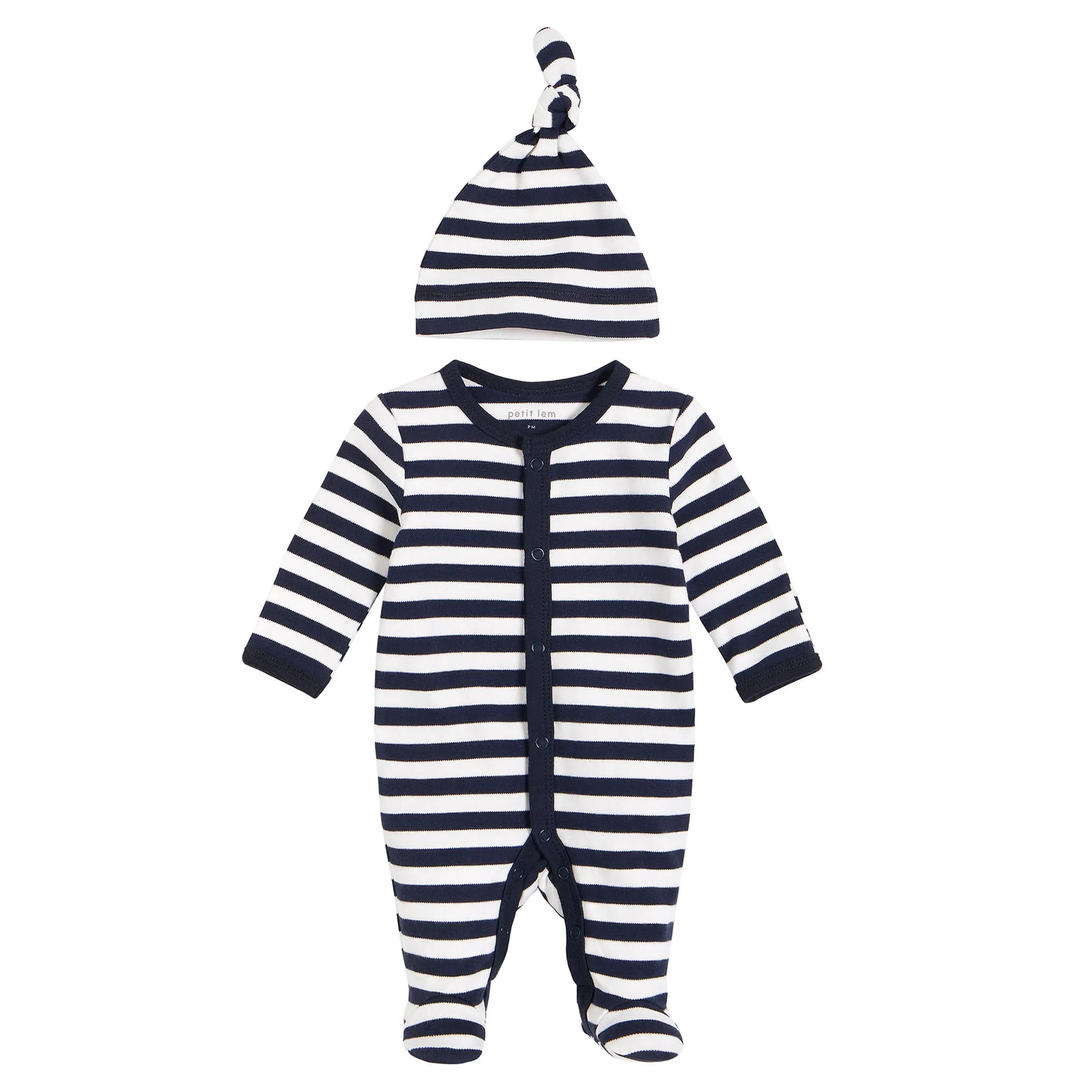 Petit Lem Pyjama Rayé Ours Prématuré