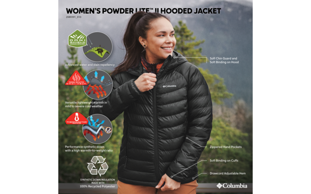 Columbia Powder Lite II Hooded Damenjacke