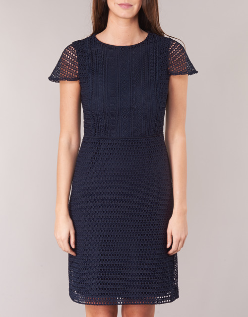 Lauren Ralph Lauren - NAVY SHORT SLEEVE DAY DRESS Marino