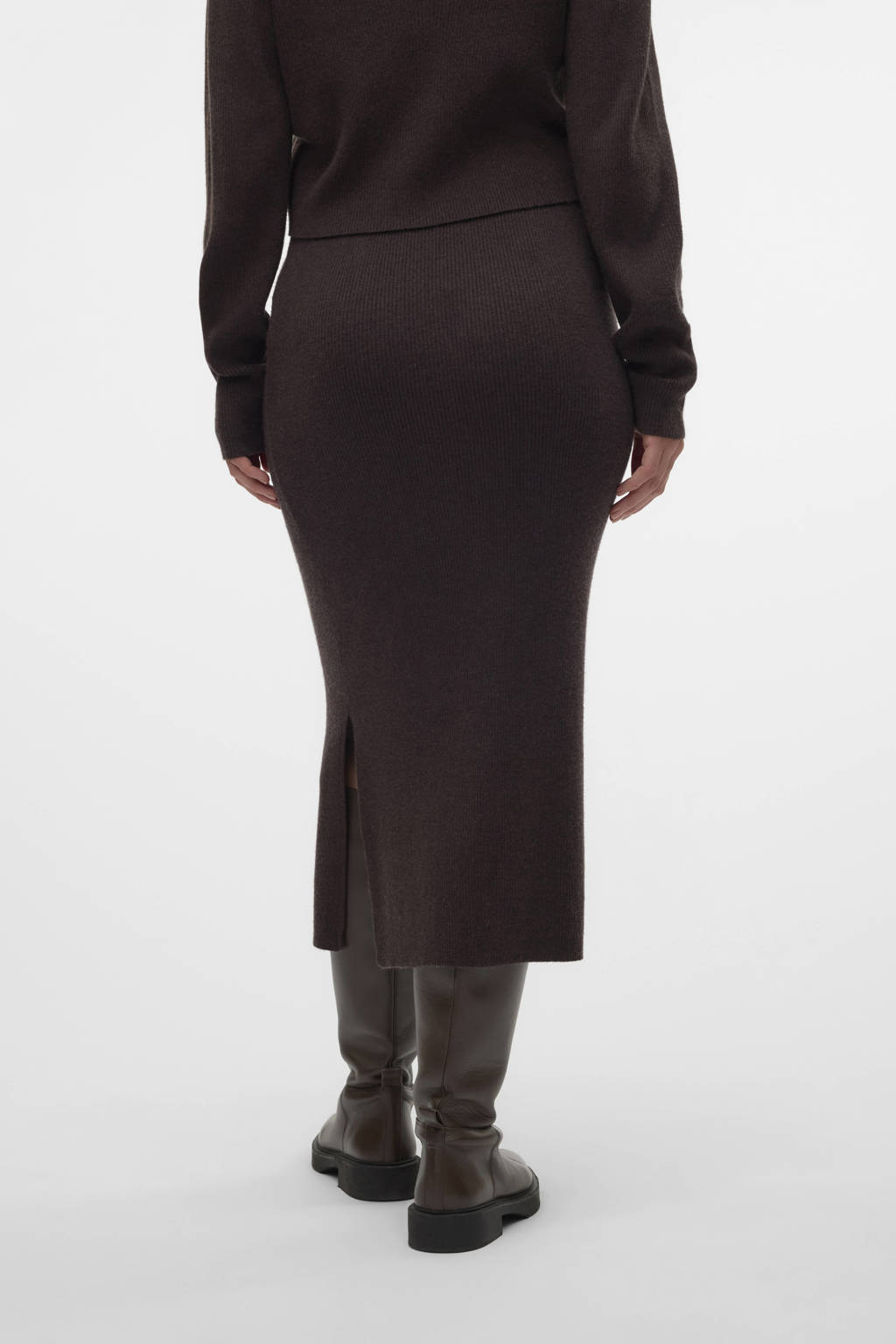MAMALICIOUS zwangerschaps midi rok bruin