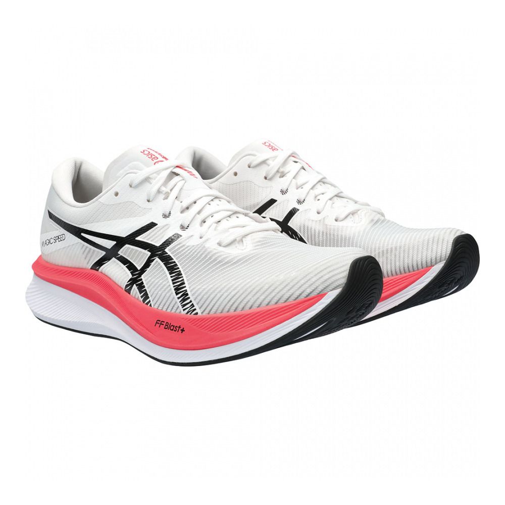 Asics MAGIC SPEED 3 - Chaussures running Homme white/black