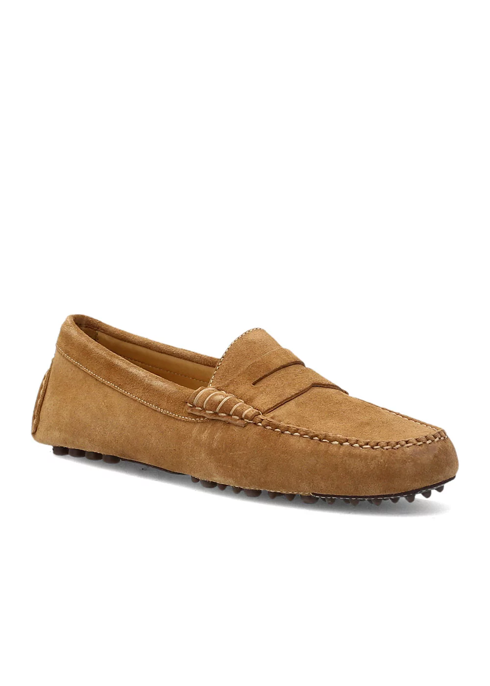 MOCASSIN BUCK DRIVER VELOURS TABAC
