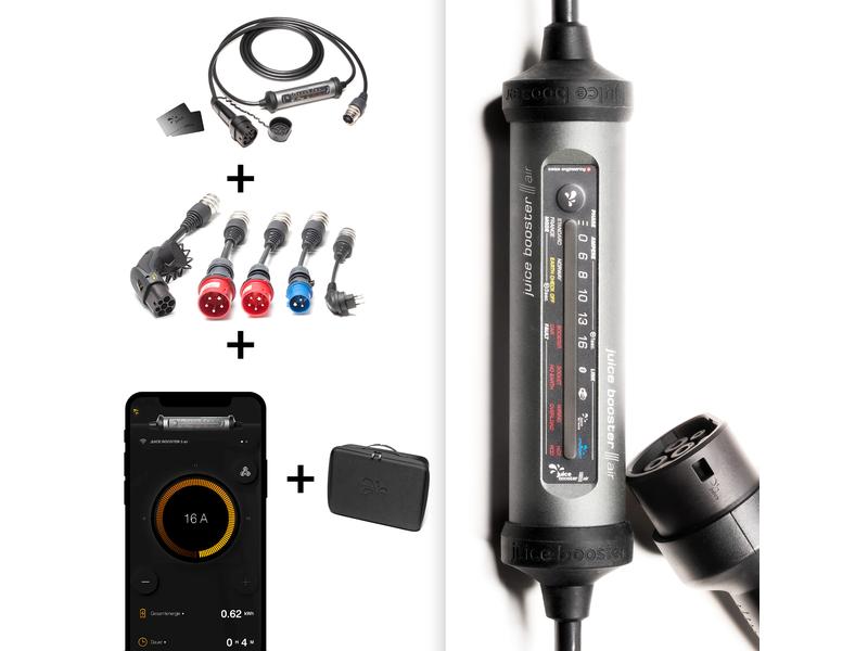 Juice Technology Mobile Wallbox JUICE BOOSTER 3 air Swiss T Die smarte 7-in-1-Ladelösung für Elektrofahrzeuge für zuhause oder unterwegs