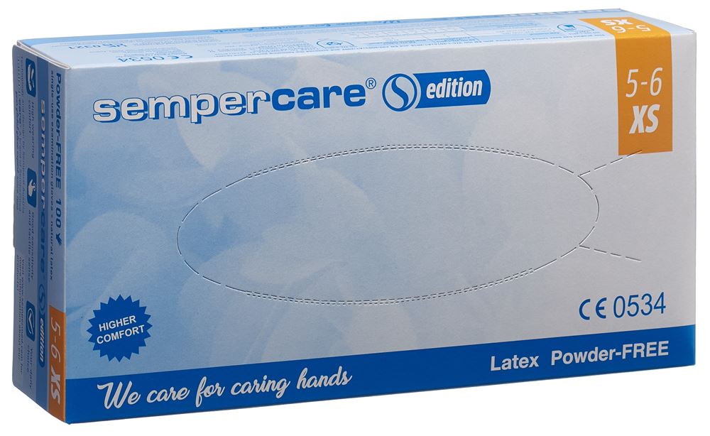 SEMPERCARE Edition Handschuhe Latex XS ungepudert 100 Stk