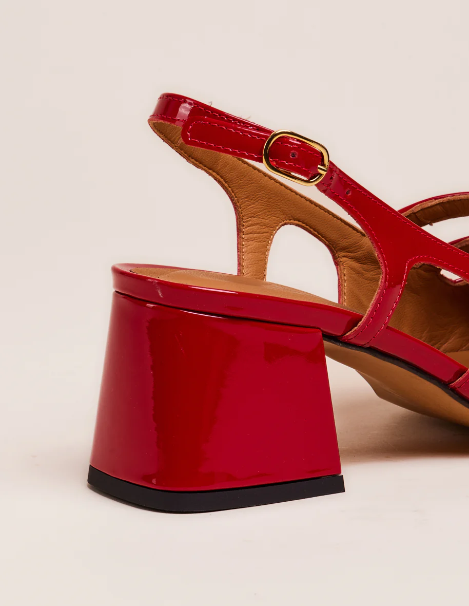 Escarpins Soline - Cuir verni rouge