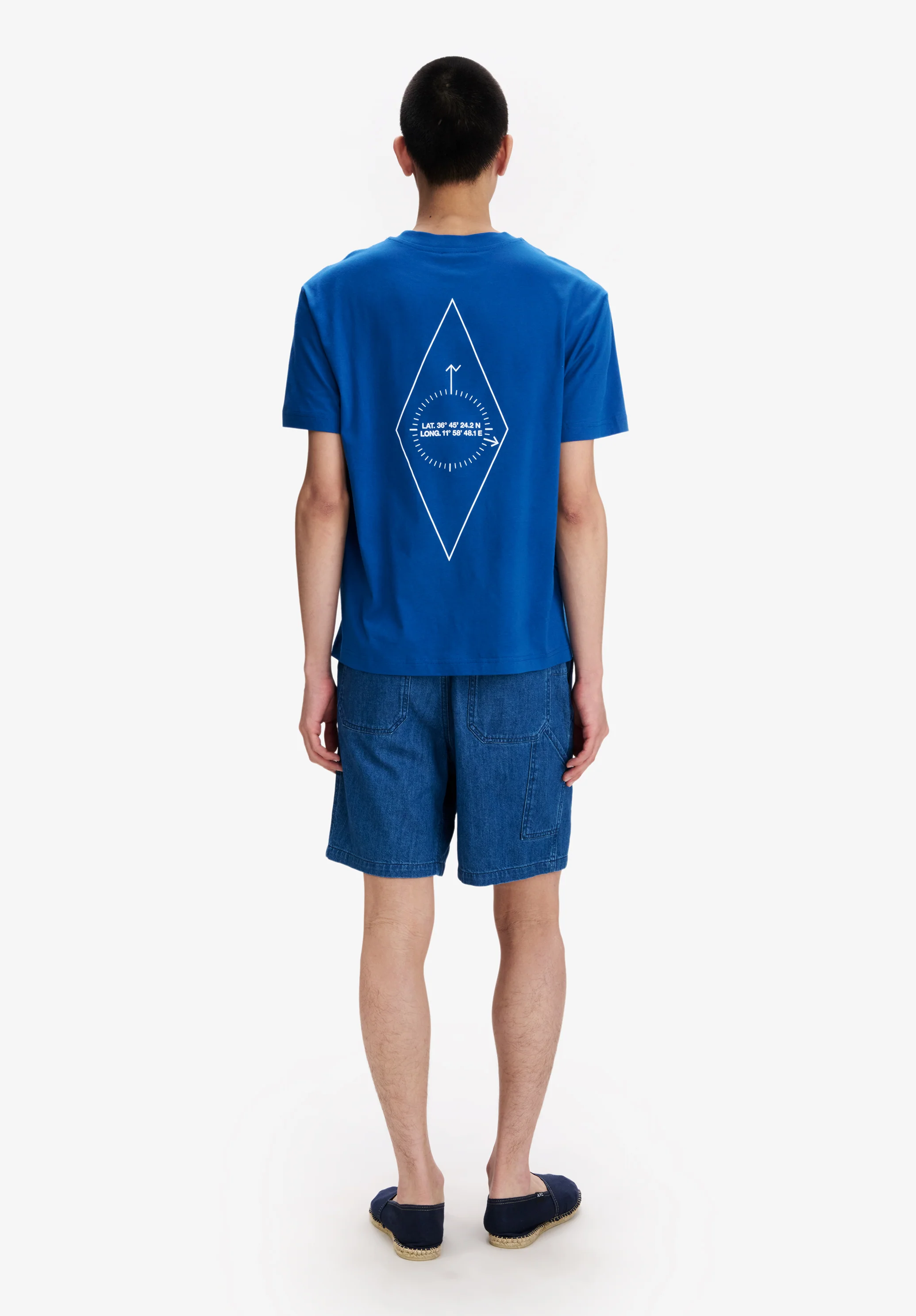 T-Shirt Boussole - Bleu