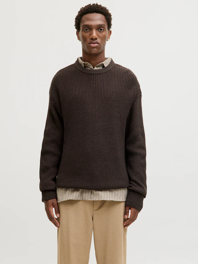 Jack & Jones Rundhalspullover »JJKAITO KNIT CREW NECK BF«