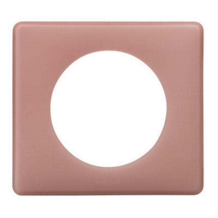 Plaque de finition Legrand Céliane vieux rose 1 poste