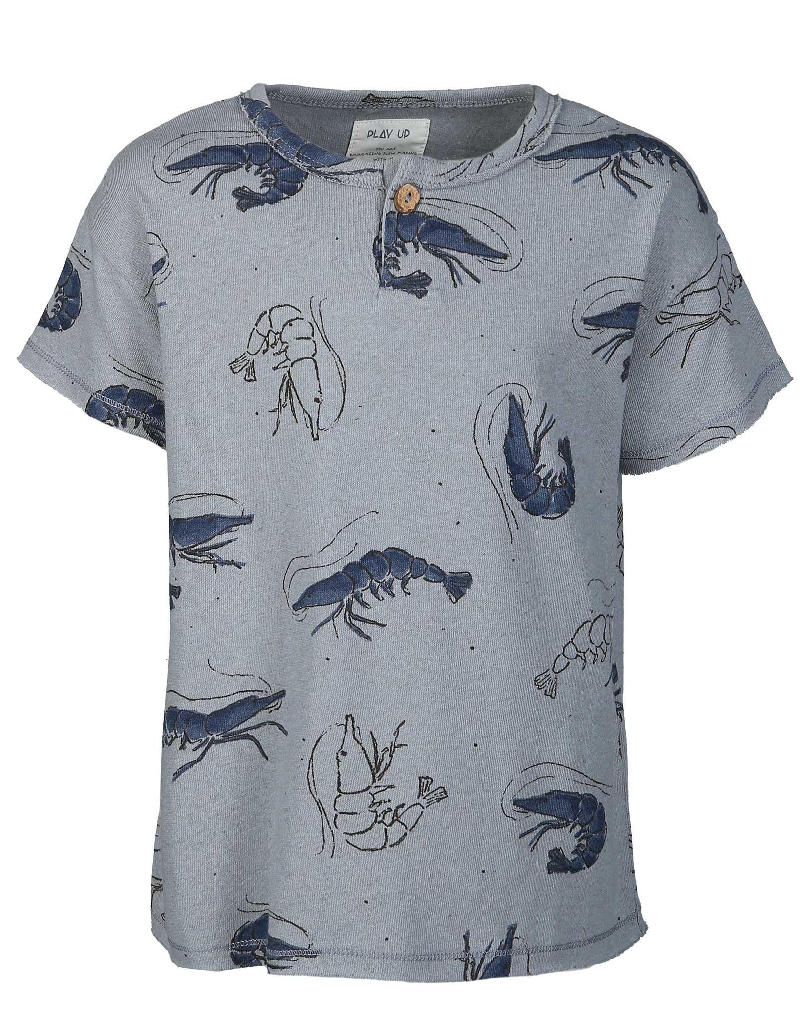 T-Shirt GARNELEN in graublau