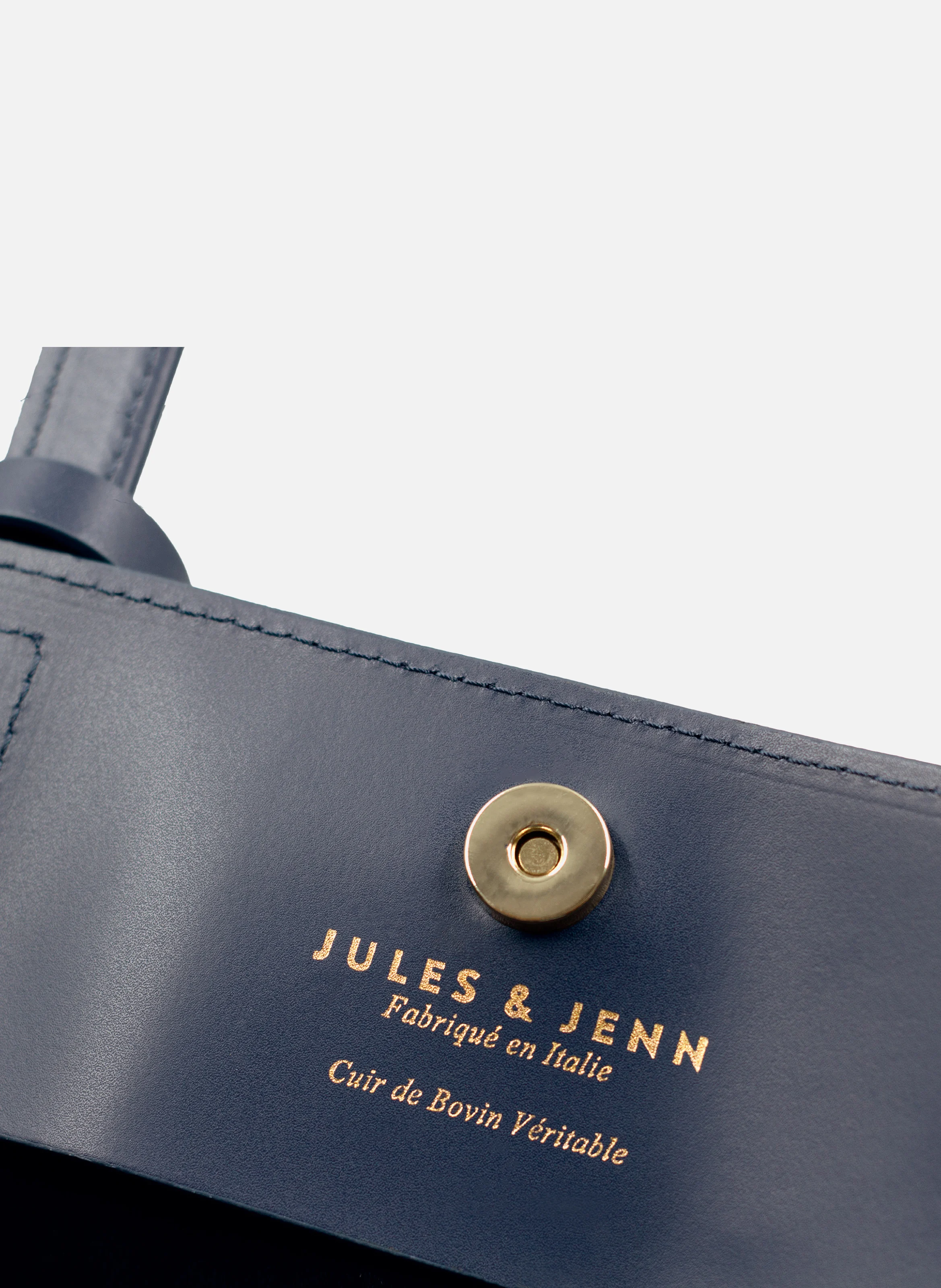 Sac cabas cuir lisse | Bleu