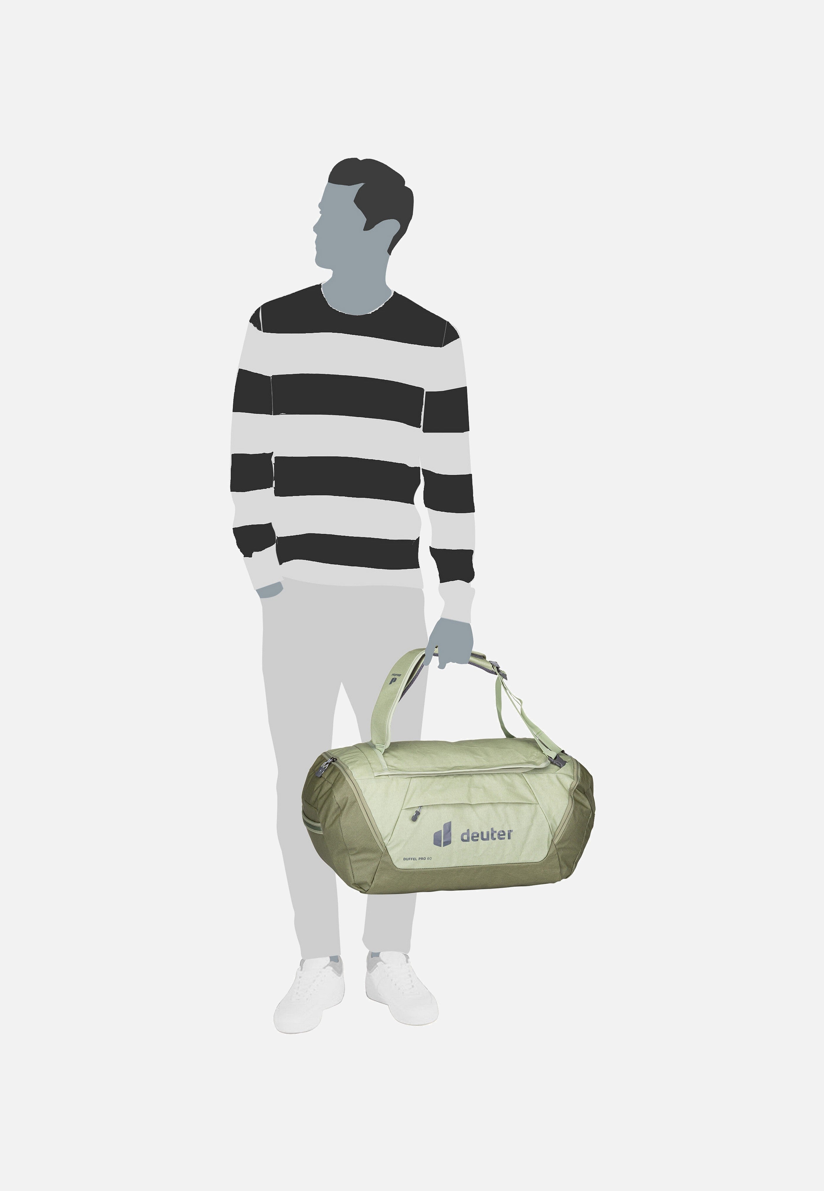 Duffel Pro 60 Mineral/grove - Dufflebag