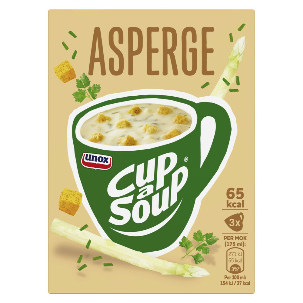 3x Unox Cup-a-Soup Asperge3 x 175 ml