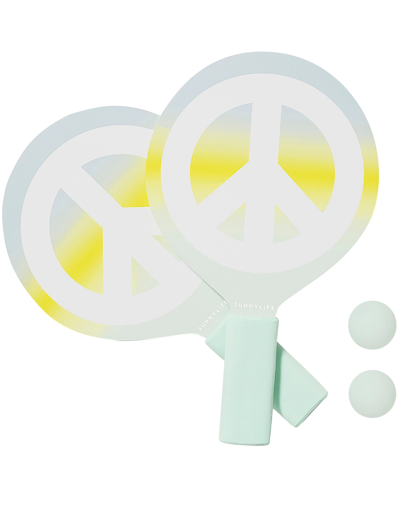 Mini Beachball-Set PEACE SIGN 4-teilig in bunt