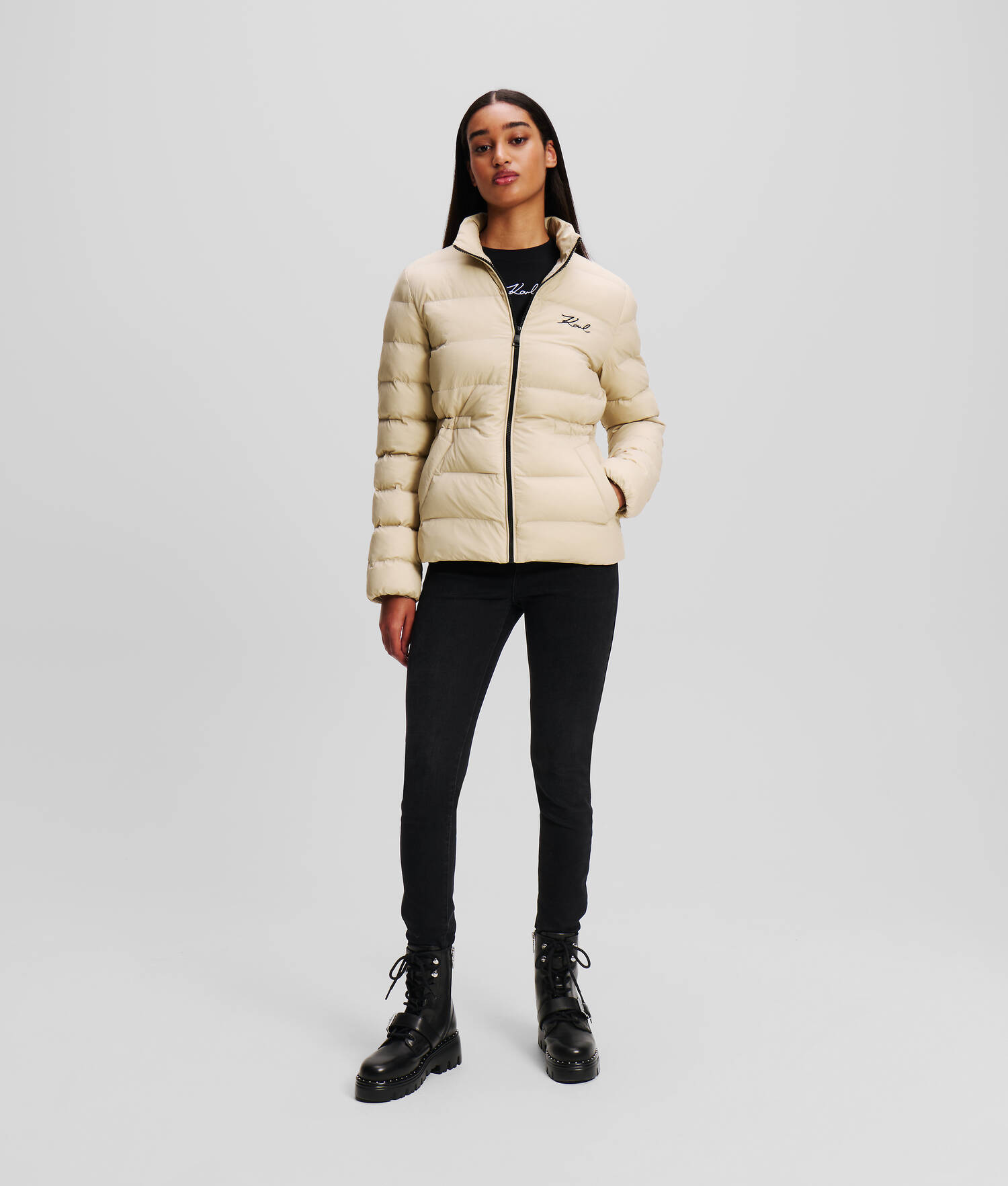 VESTE MATELASSÉE KARL SIGNATURE