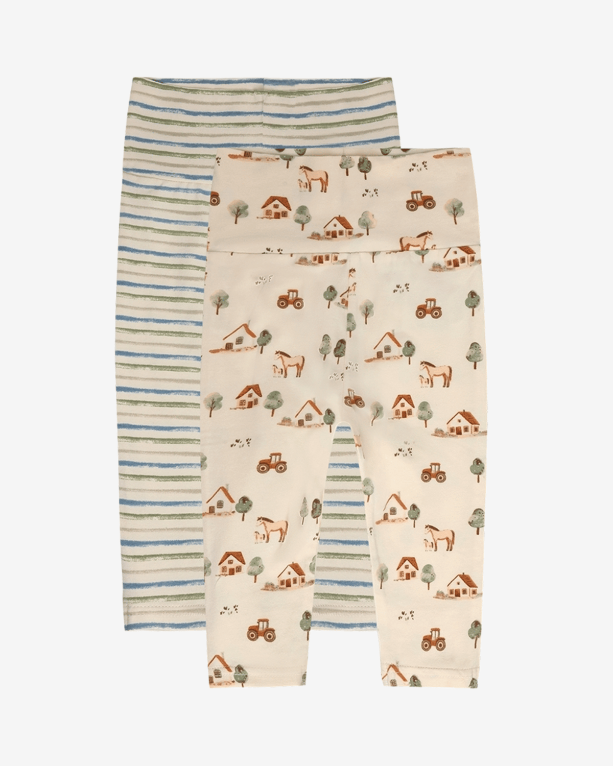Leggings Baby m/ dobbelt liv 2pk – Bomull, Elastan | HCLuca