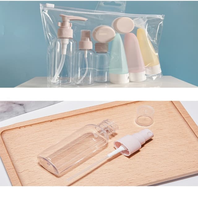 Rejseflaskesæt shampooflaske parfumeflaske