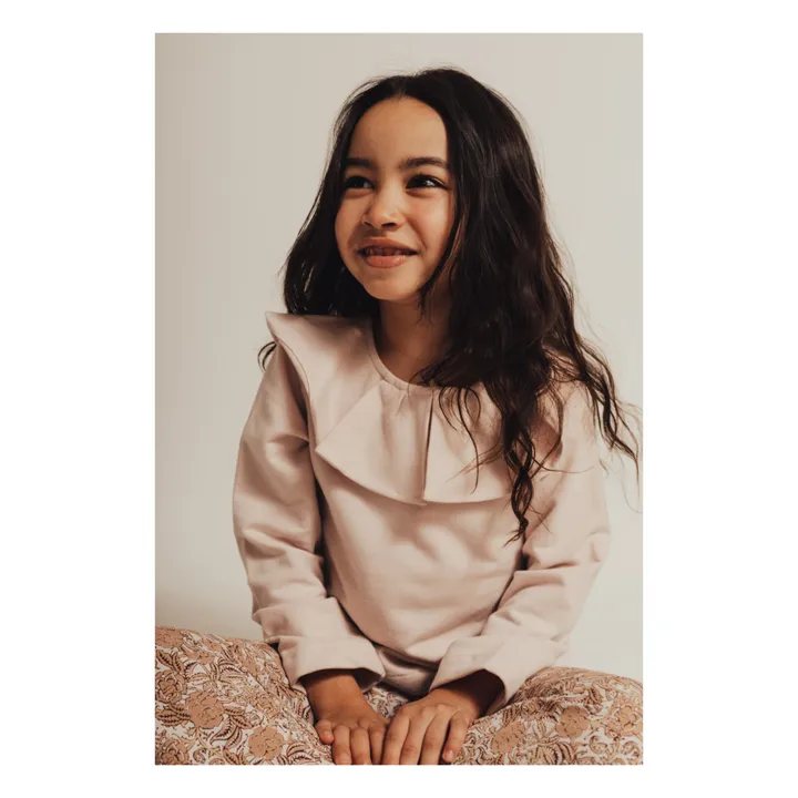 Baje Studio T-shirt Amity Col Volants | Lilas