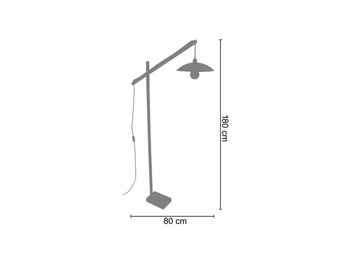 PILORI KROA - Lampe de bureau articulé bois noir