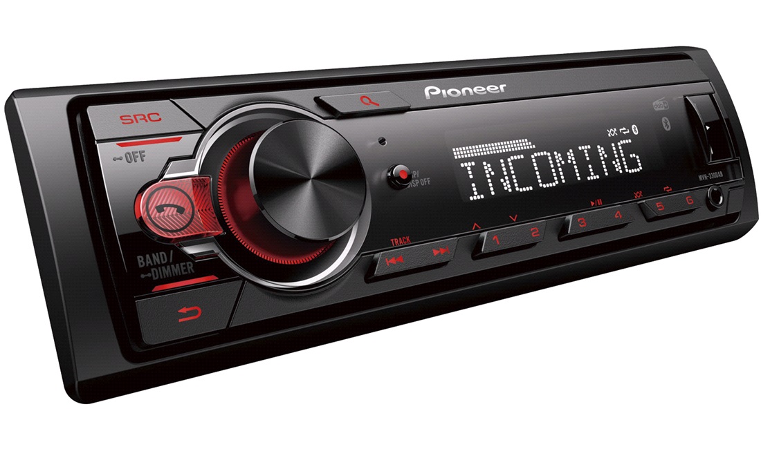 Pioneer MVH-330DAB med Bluetooth 1DIN