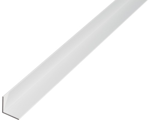 Aluminium hoekprofiel, wit, 25x25x1,5 mm, 2,6 m
