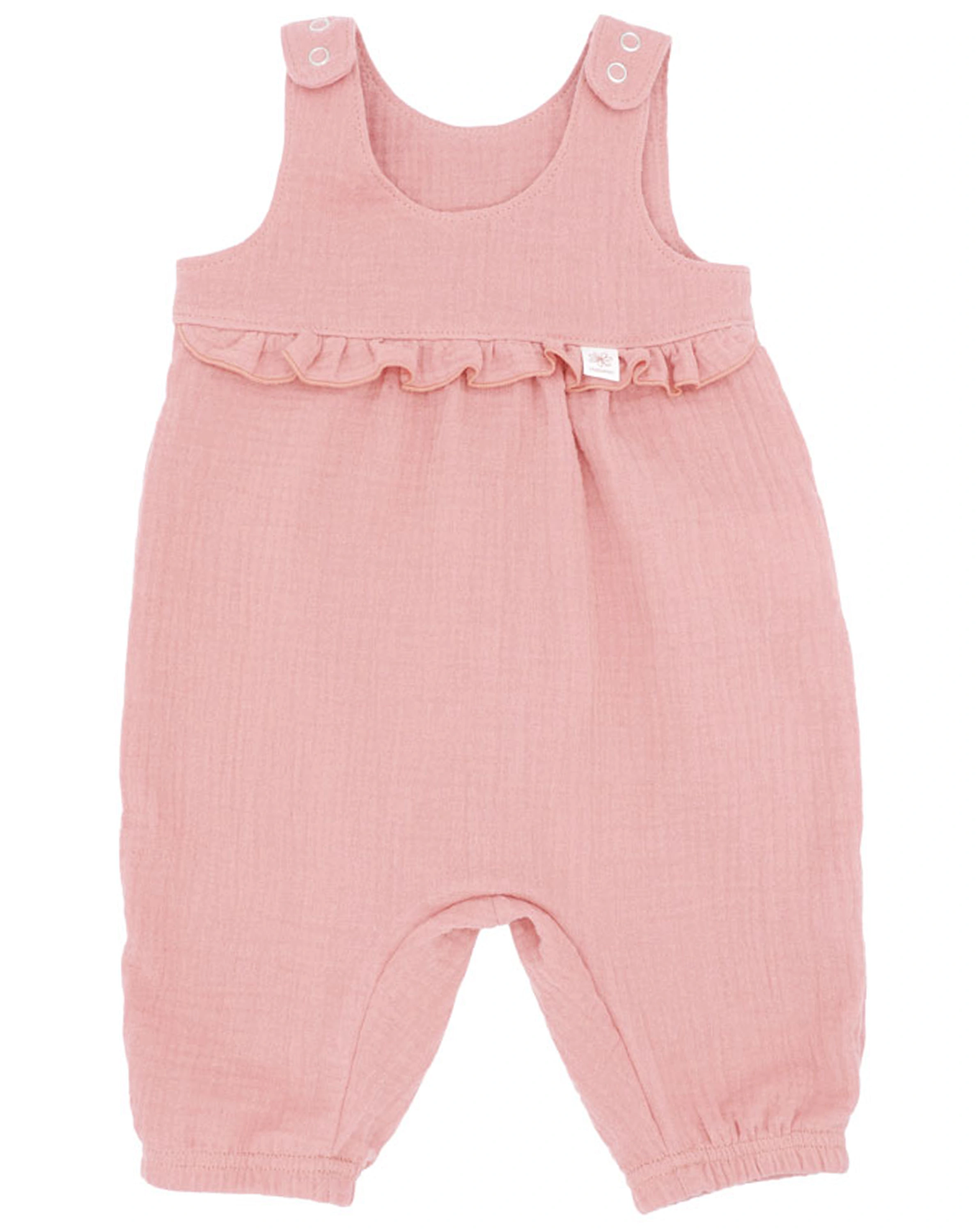 Overall MUSLIN RÜSCHE in altrosa