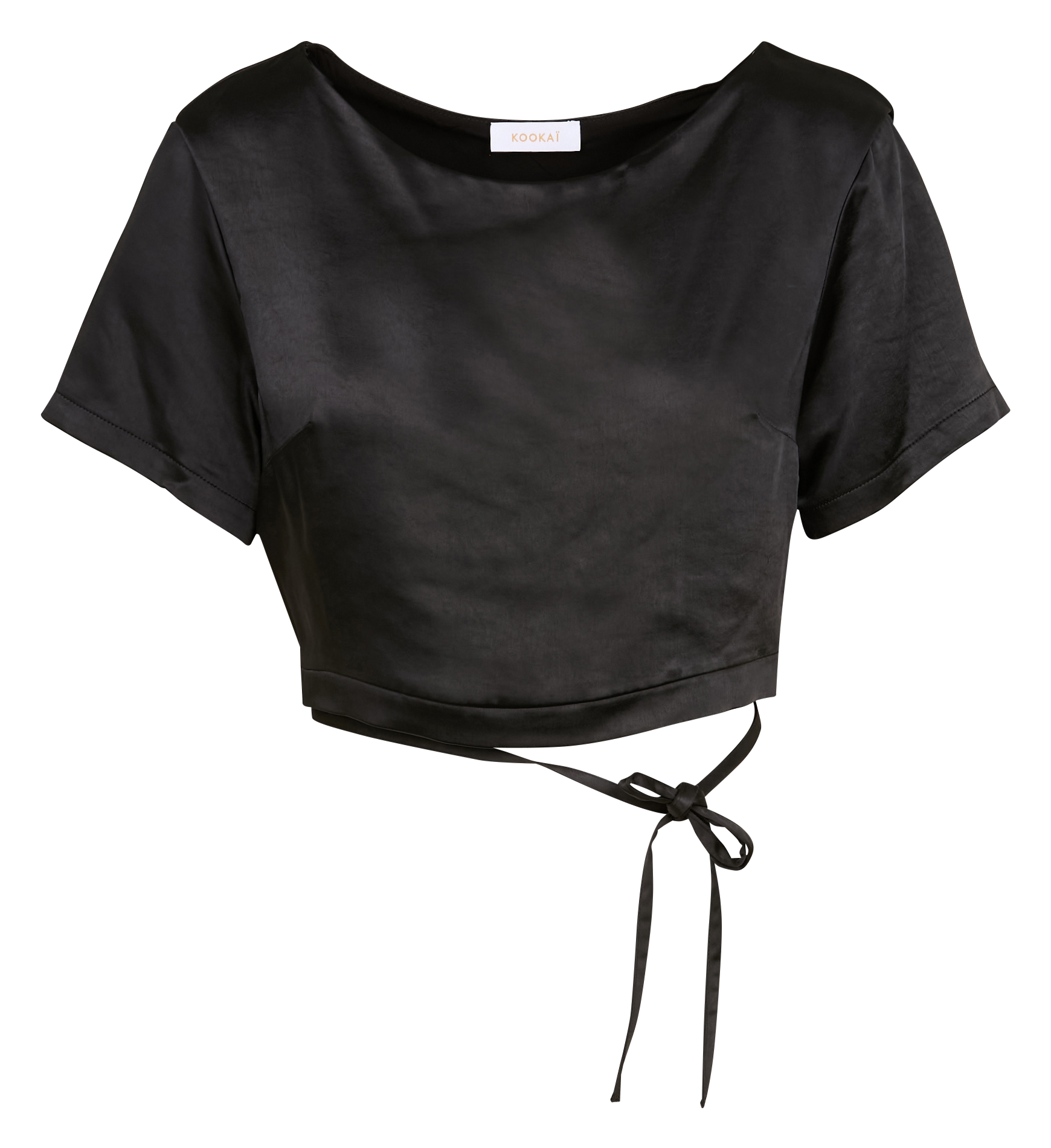 SIA - Top en satin | Noir