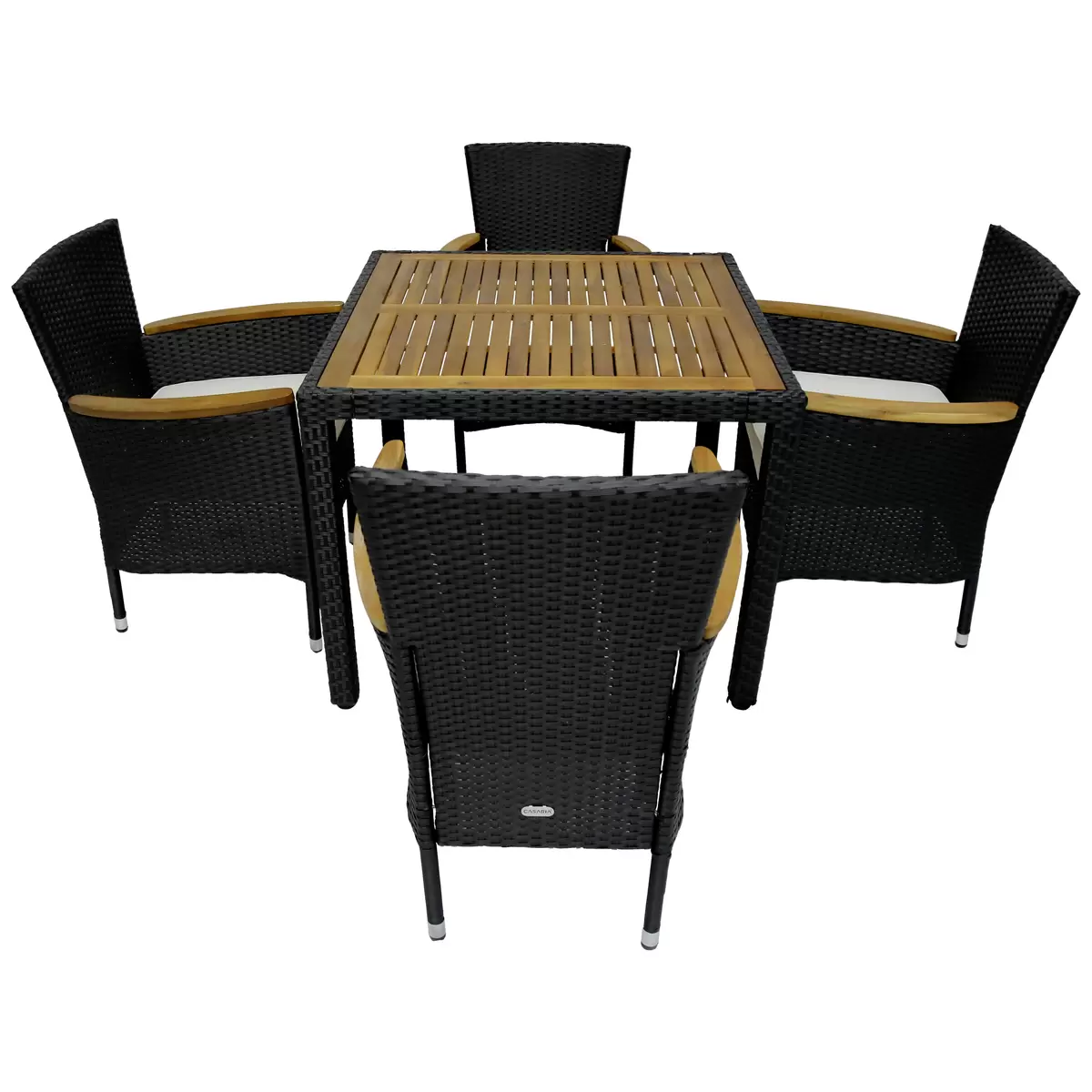 James Wood Gartengarnitur Moa 5-Teilig schwarz,braun,beige