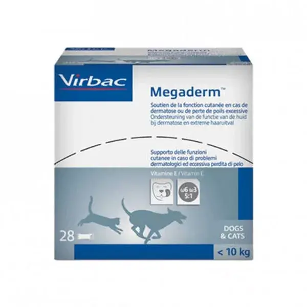 Virbac Megaderm F/PT para cães, 28 sachês