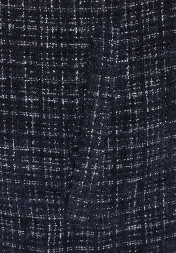 Bouclé Overshirt - deep blue